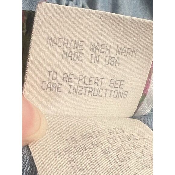 Vintage 80’s 90s Y2K Vintage Blue Tiered Denim Prairie Dress Sz L.        Bb - Picture 7 of 8